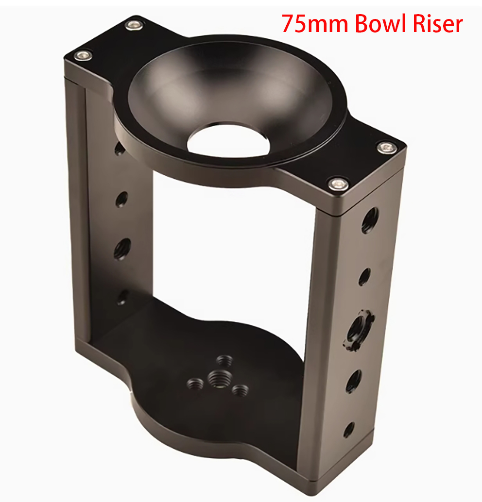 Video Tripod Fluid Head 75Mm - 75Mm Tripod Kepala Mangkuk Riser, Aluminium