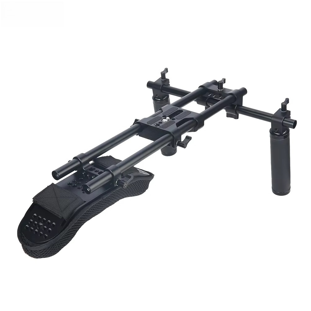 Camera Shoulder Rig Kit - Sistem Rel 15mm Universal untuk Penyangga