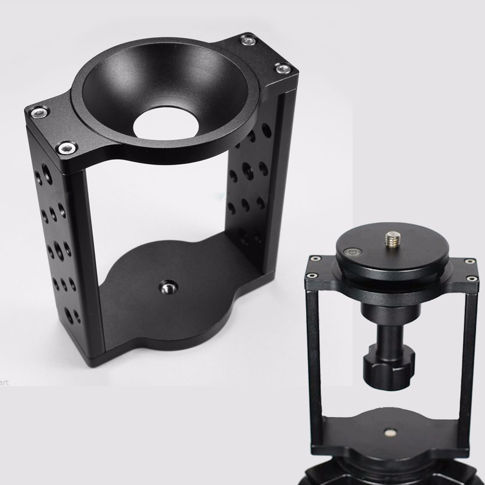 Video Tripod Fluid Head 75Mm - 65Mm/75Mm/100Mm Aluminum Half Ball Flat To