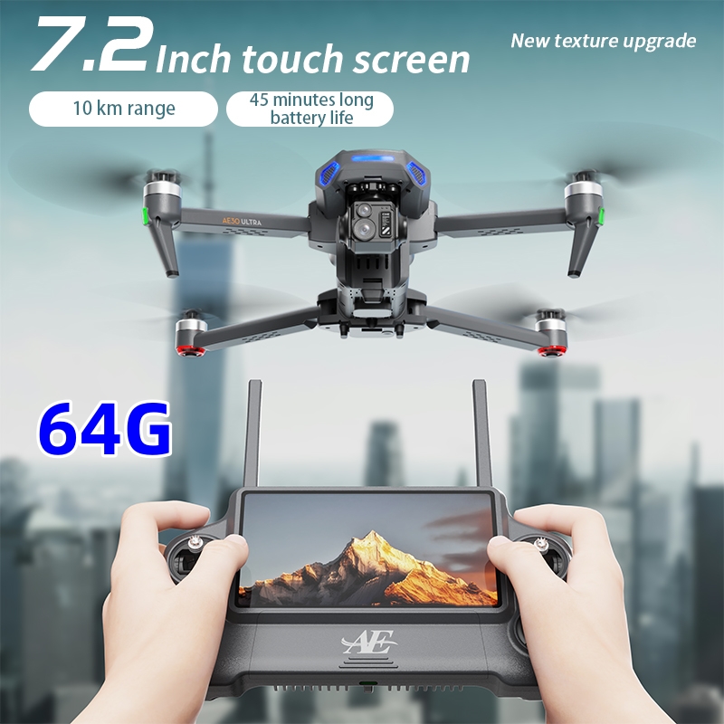 Camera Gimbal Stabilizer 3 Axis Dslr - Drone GPS AE30 Kamera Profesional HD