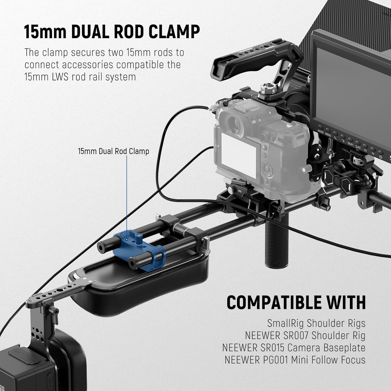 Camera Shoulder Rig Kit - NEEWER Rig Bahu Kamera dengan Penyangga