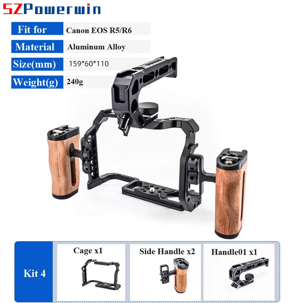 Camera Cage Rig Dslr - Powerwin Untuk Kamera Canon EOS R5
