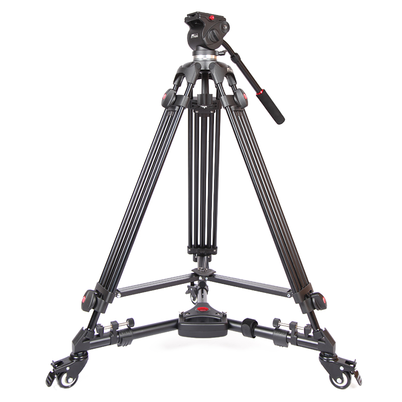 Video Tripod Fluid Head 75Mm - JIEYANG JY0508 Tripod Profesional Multitube dengan