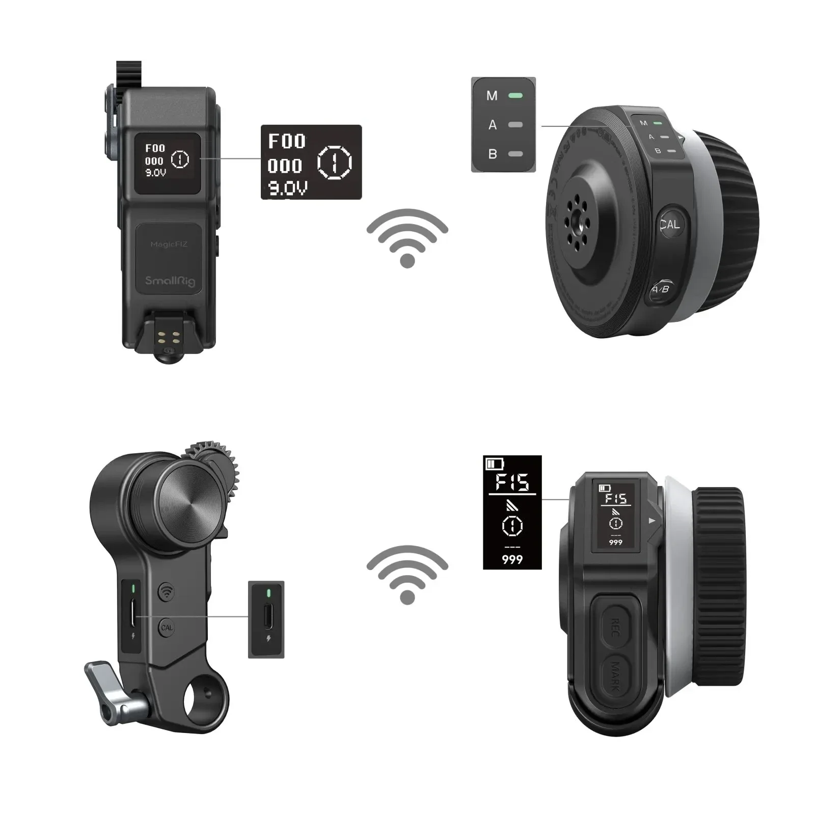 Follow Focus Kit Wireless - SmallRig 4295 Pengontrol Roda Tangan Nirkabel