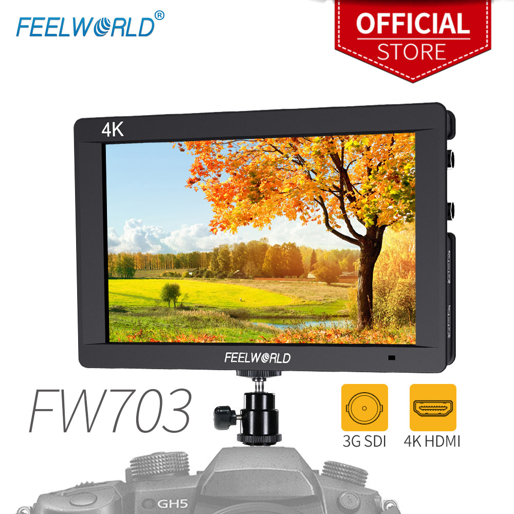 Camera Monitor 7 Inch Hdmi 4K - Feelworld FW703 Monitor 7 Inci 3G-SDI