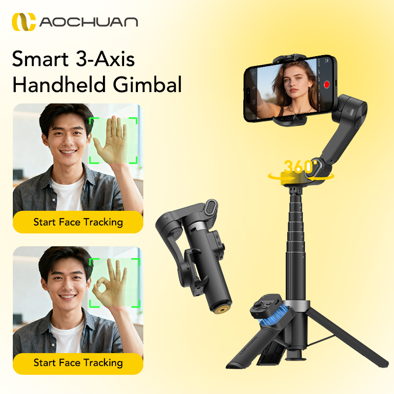 AOCHUAN Smart X3 360 °   Stabi - Gimbal Stabilizer For Phone 3 Axis ulasan dan harga