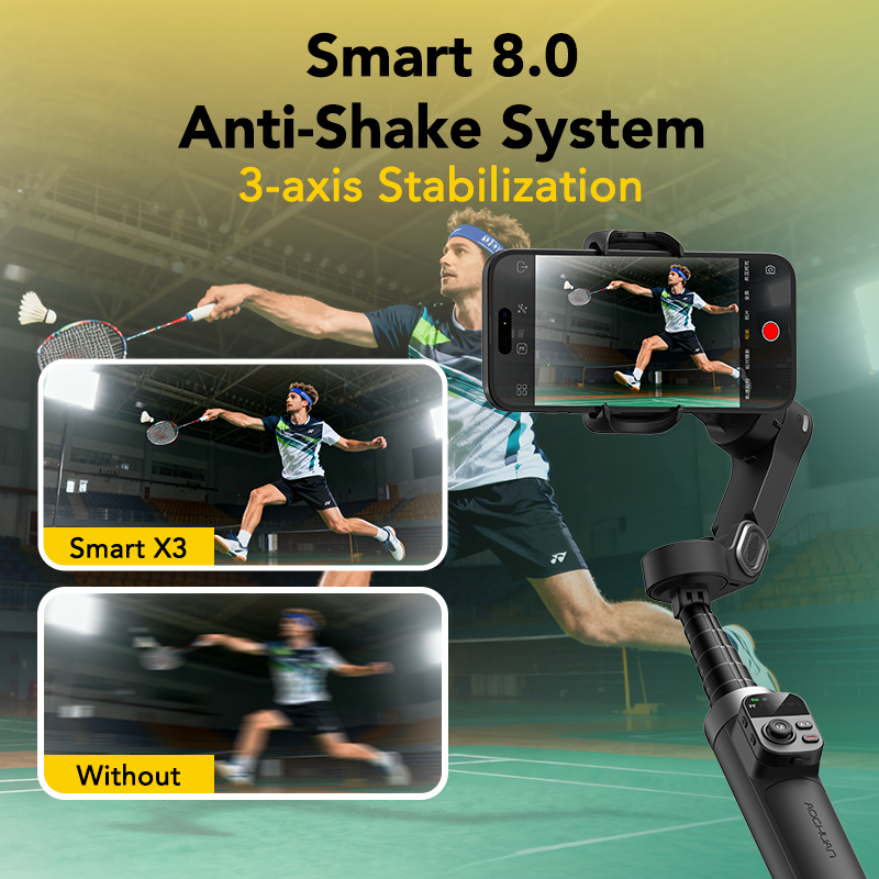 AOCHUAN Smart X3 360 °   Stabi - Gimbal Stabilizer For Phone 3 Axis ulasan dan harga