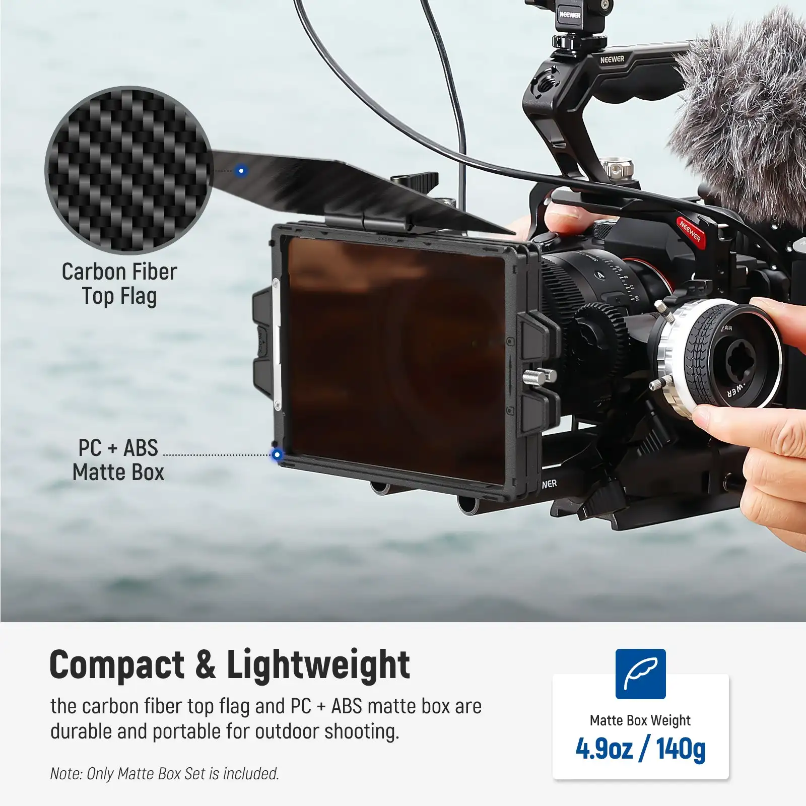 NEEWER Mini Matte Box dengan 2 - Matte Box 4X5.65 ulasan dan harga