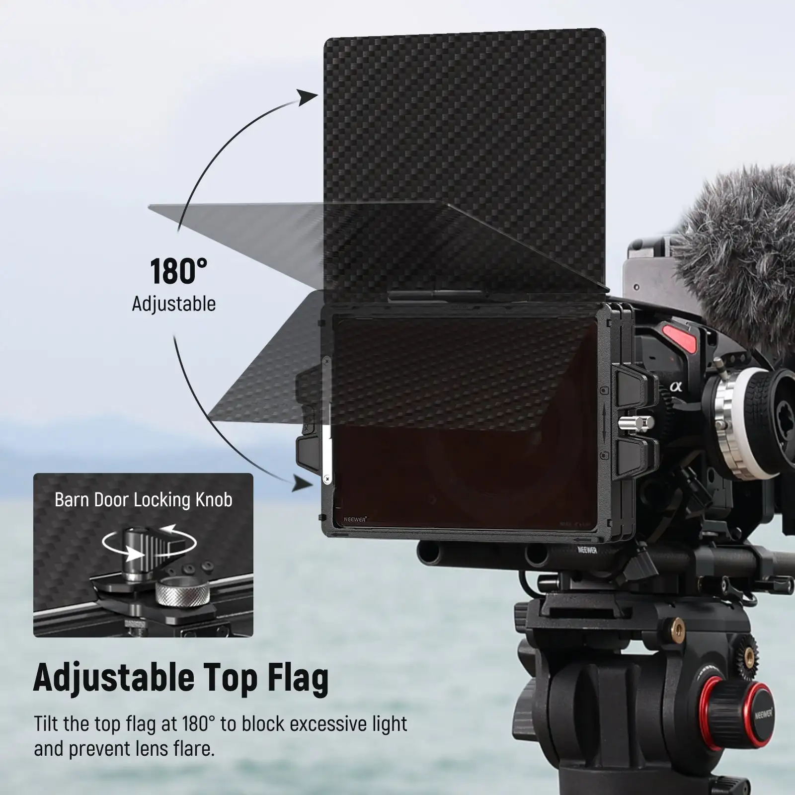 NEEWER Mini Matte Box dengan 2 - Matte Box 4X5.65 ulasan dan harga