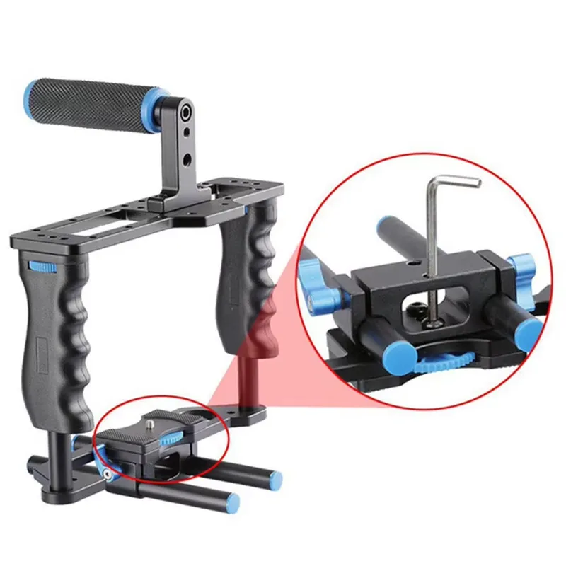 Rig Video Profesional Penstabi - Camera Shoulder Rig Kit ulasan dan harga
