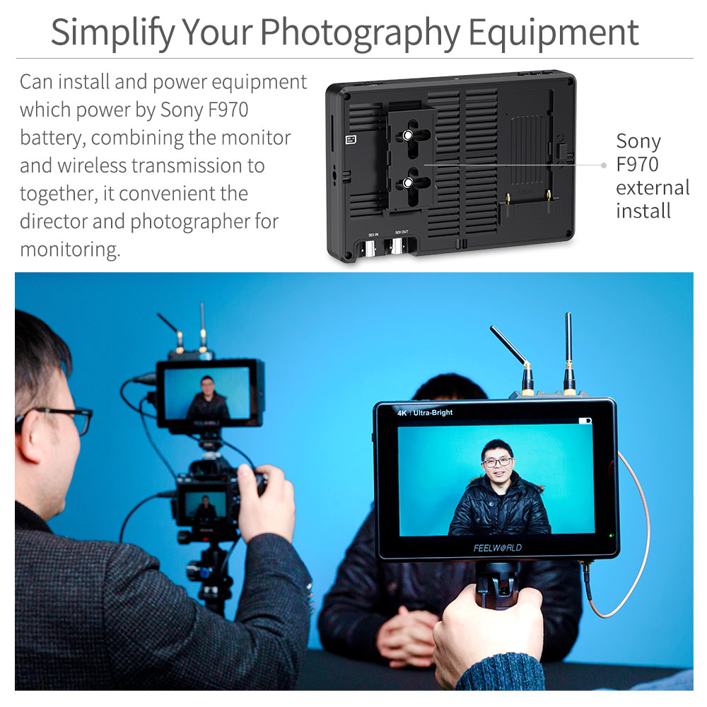 FEELWORLD Monitor AC kamera DS - Camera Monitor 7 Inch Hdmi 4K ulasan dan harga