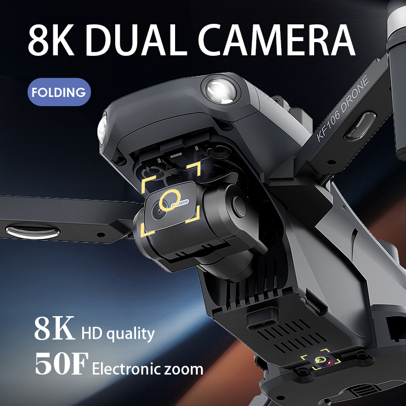 Drone KF106 Max Baru 2022 8K P - Camera Gimbal Stabilizer 3 Axis Dslr ulasan dan harga