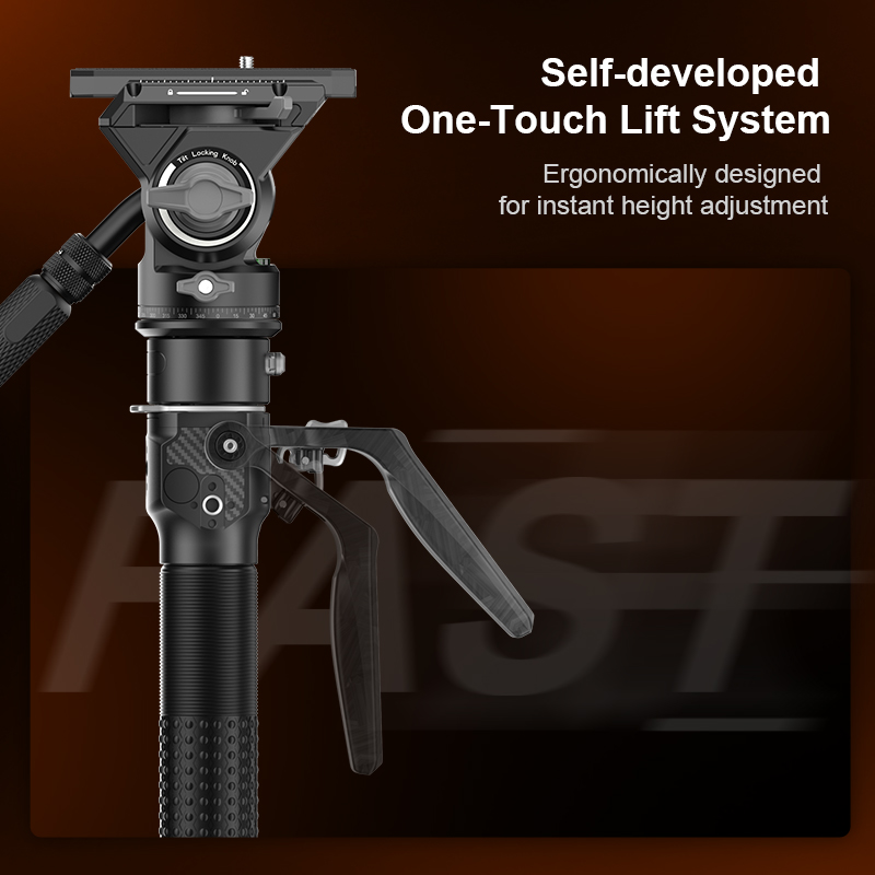 COMAN M1 PRO V5 Monopod Serat  - Video Head Tripod Carbon Fiber ulasan dan harga