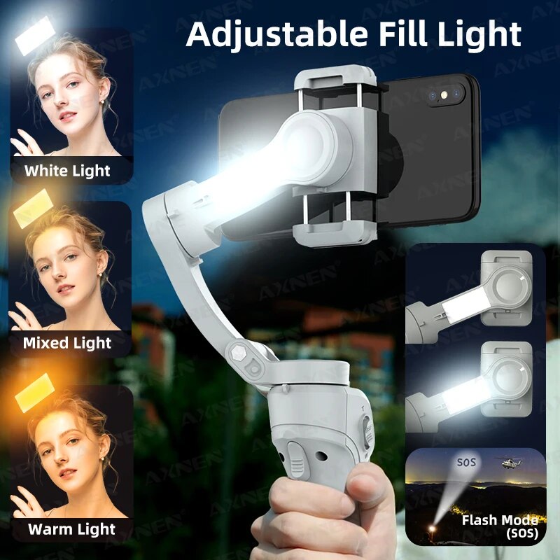 AXNEN HQ6 Gimbal genggam 3-sum - Gimbal Stabilizer For Phone 3 Axis ulasan dan harga