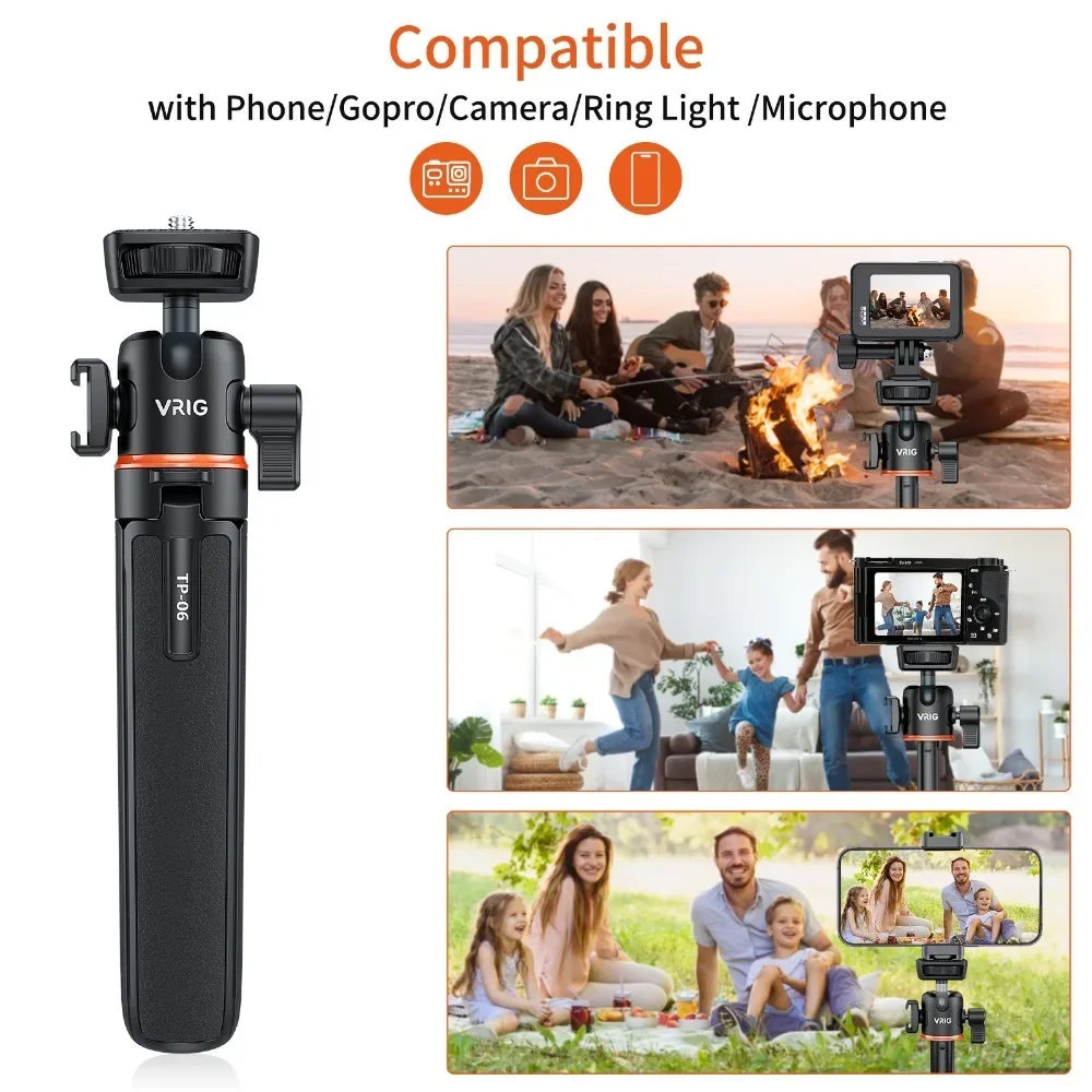 TP-06 Mini diperpanjang Tripod - Video Head Tripod Carbon Fiber ulasan dan harga