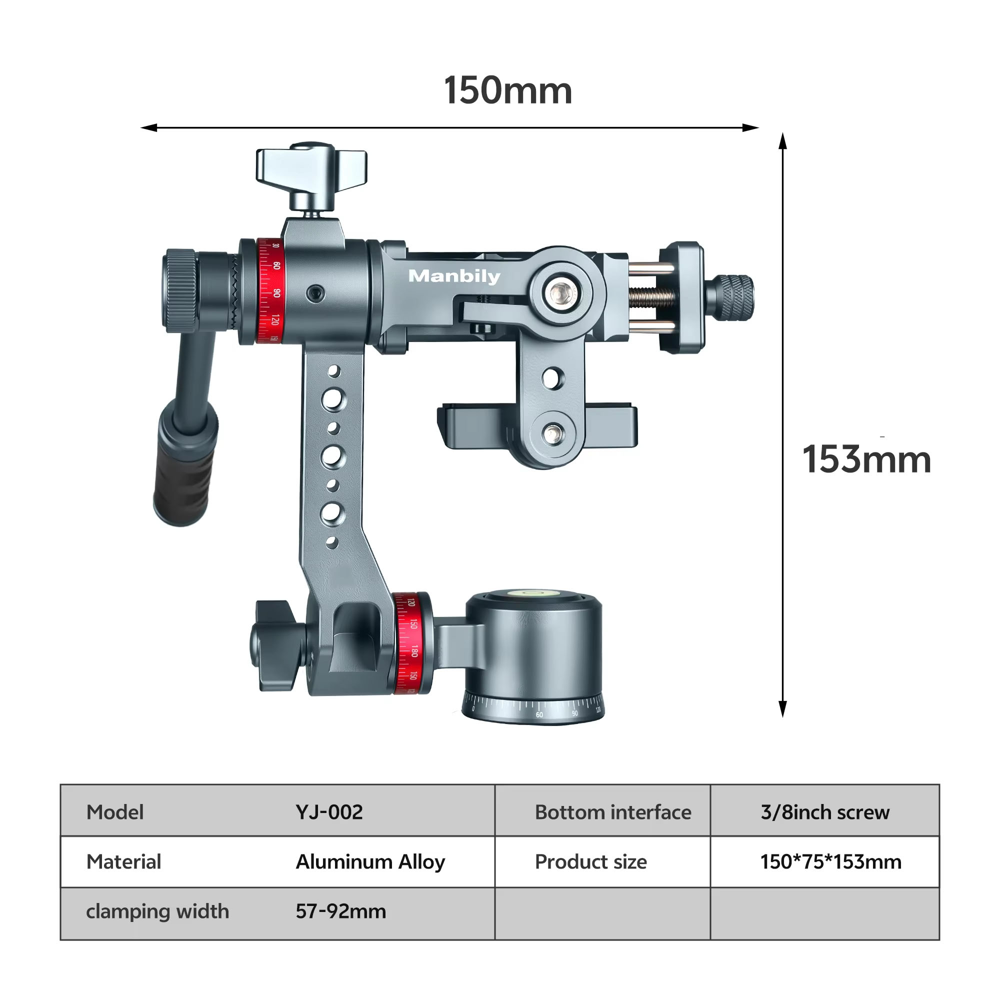 Manbily Mobile Gimbal Penstabi - Gimbal Stabilizer For Phone 3 Axis ulasan dan harga