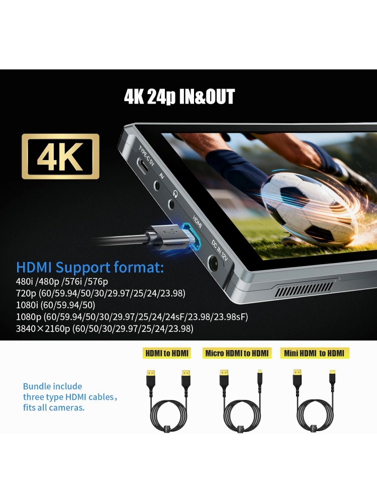 FEELWORLD FW759 PRO Monitor Ka - Camera Monitor 7 Inch Hdmi 4K ulasan dan harga