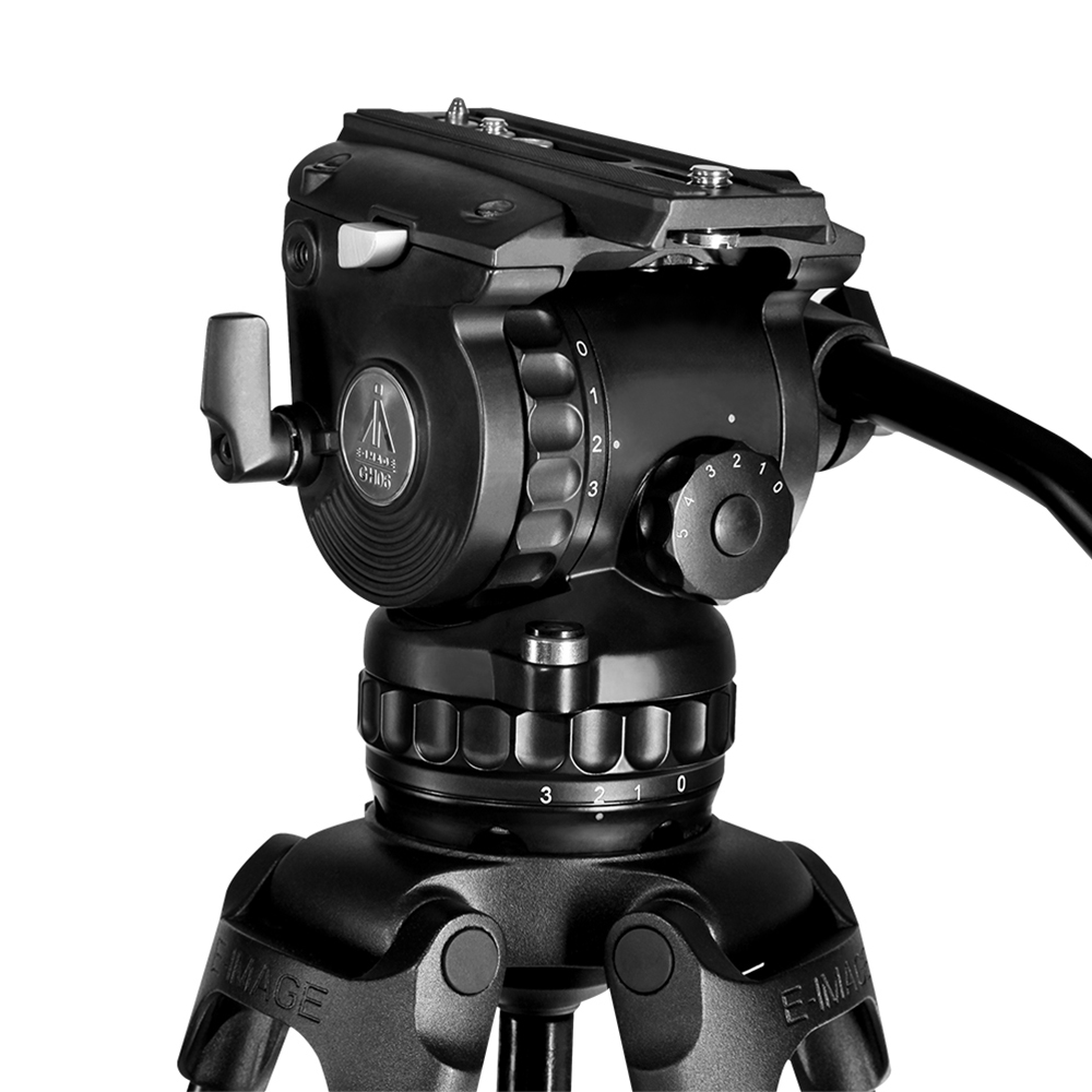E-IMAGE GH06+761AT Tripod Vide - Video Tripod Fluid Head 75Mm ulasan dan harga
