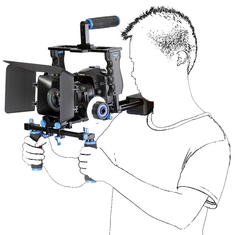 Penstabil Kamera Video Bahu Ri - Camera Shoulder Rig Kit ulasan dan harga