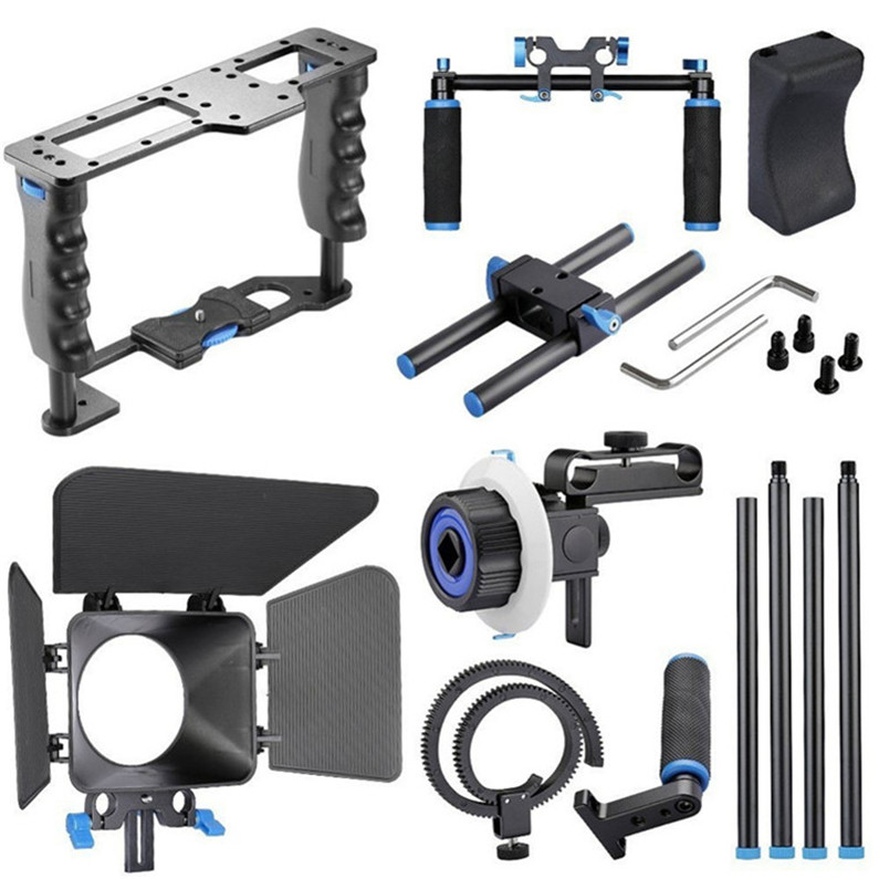 Rig Video Profesional Penstabi - Camera Shoulder Rig Kit ulasan dan harga