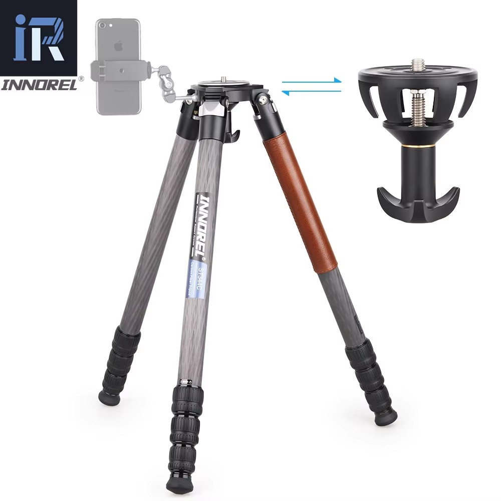 ST344C Tripod Monopod Serat Ka - Video Tripod Fluid Head 75Mm ulasan dan harga