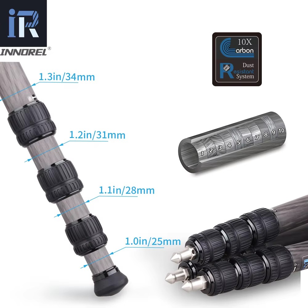 ST344C Tripod Monopod Serat Ka - Video Tripod Fluid Head 75Mm ulasan dan harga
