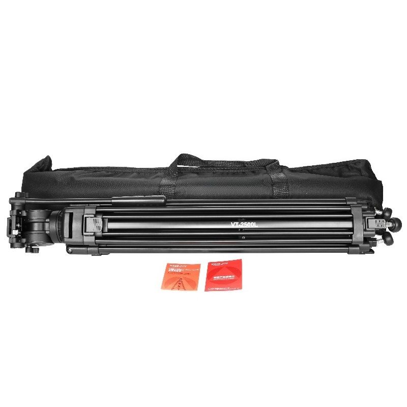 VT-2500L, Kit Tripod Video Alu - Video Tripod Fluid Head 75Mm ulasan dan harga