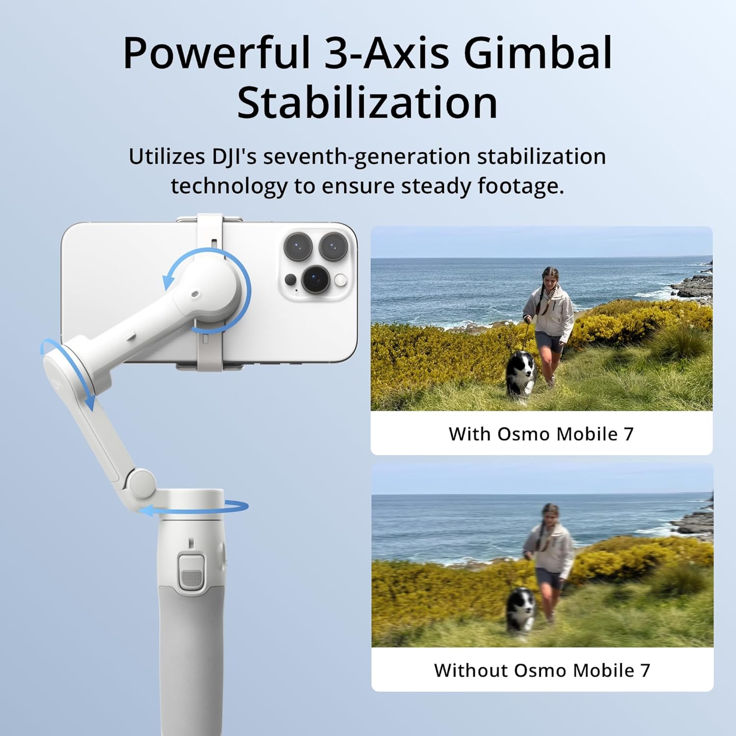 DJI Osmo Mobile 7, Stabilizer  - Gimbal Stabilizer For Phone 3 Axis ulasan dan harga