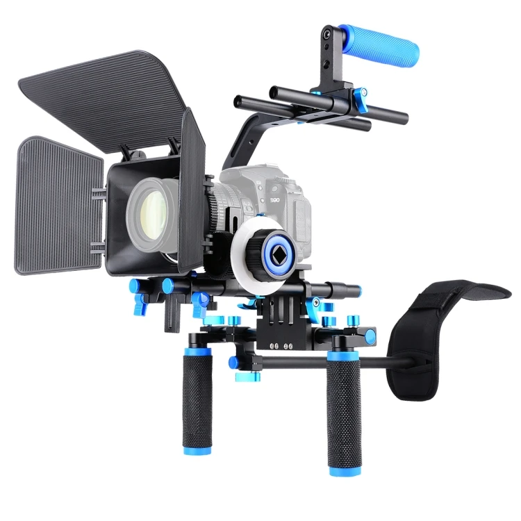 Kit Rig Kamera Bahu Dual-Handl - Camera Shoulder Rig Kit ulasan dan harga