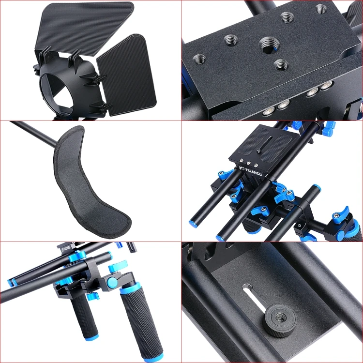 Kit Rig Kamera Bahu Dual-Handl - Camera Shoulder Rig Kit ulasan dan harga