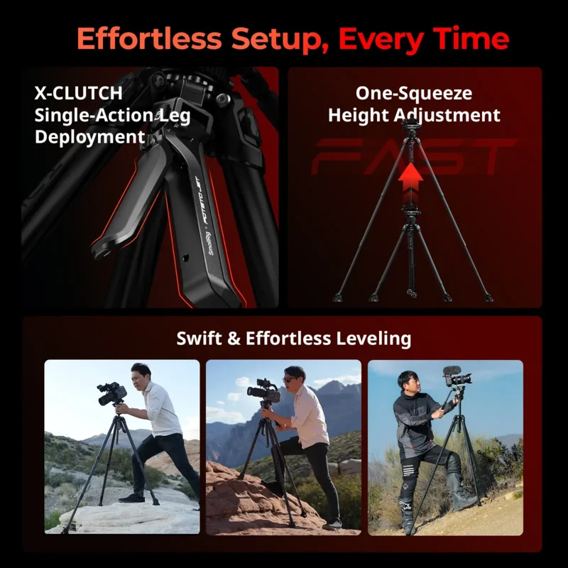 Kit Tripod SmallRig 5755 5756  - Video Head Tripod Carbon Fiber ulasan dan harga