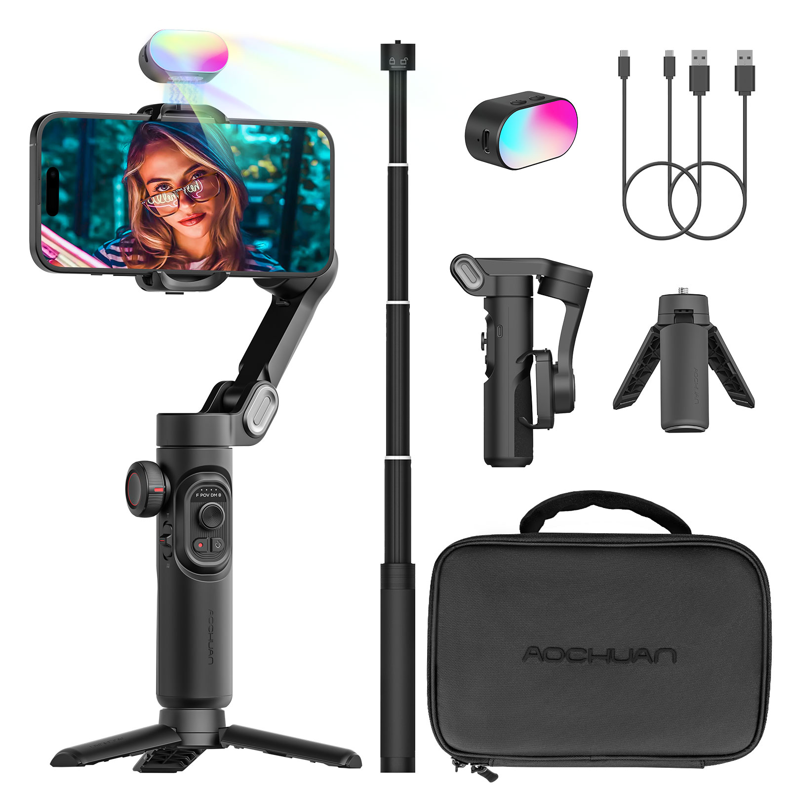 AOCHUAN Smart XE Combo Phone G - Gimbal Stabilizer For Phone 3 Axis ulasan dan harga