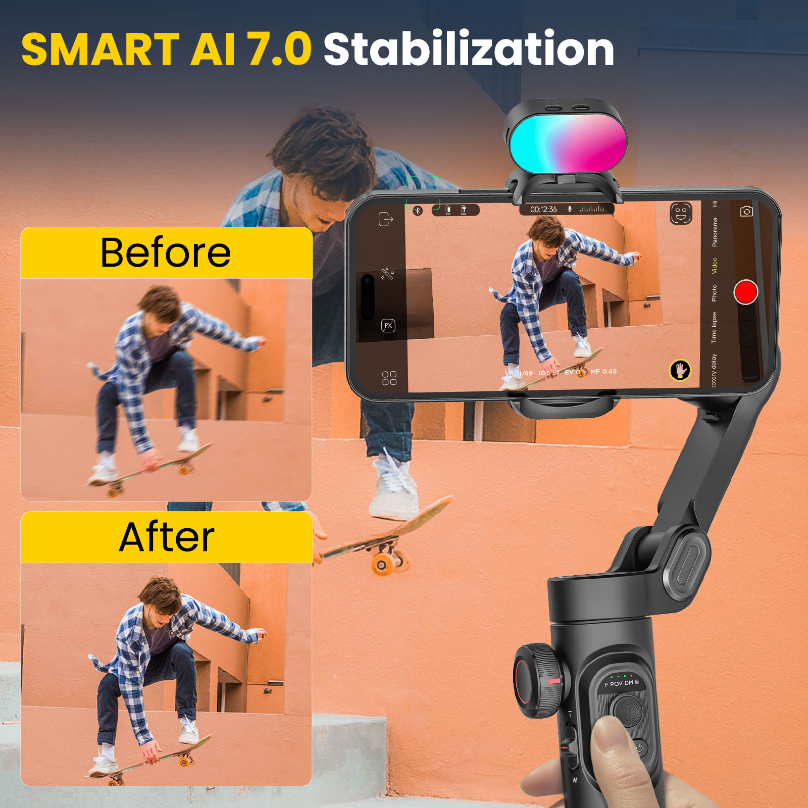 AOCHUAN Smart XE Combo Phone G - Gimbal Stabilizer For Phone 3 Axis ulasan dan harga