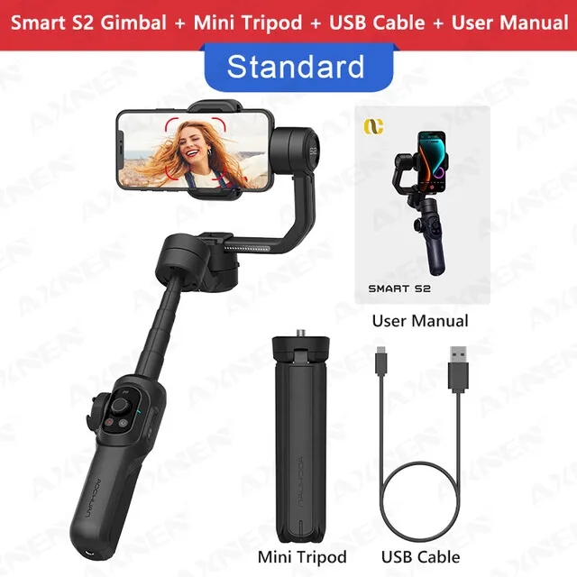 AOCHUAN Smart 2S Gimbal Stabil - Gimbal Stabilizer For Phone 3 Axis ulasan dan harga