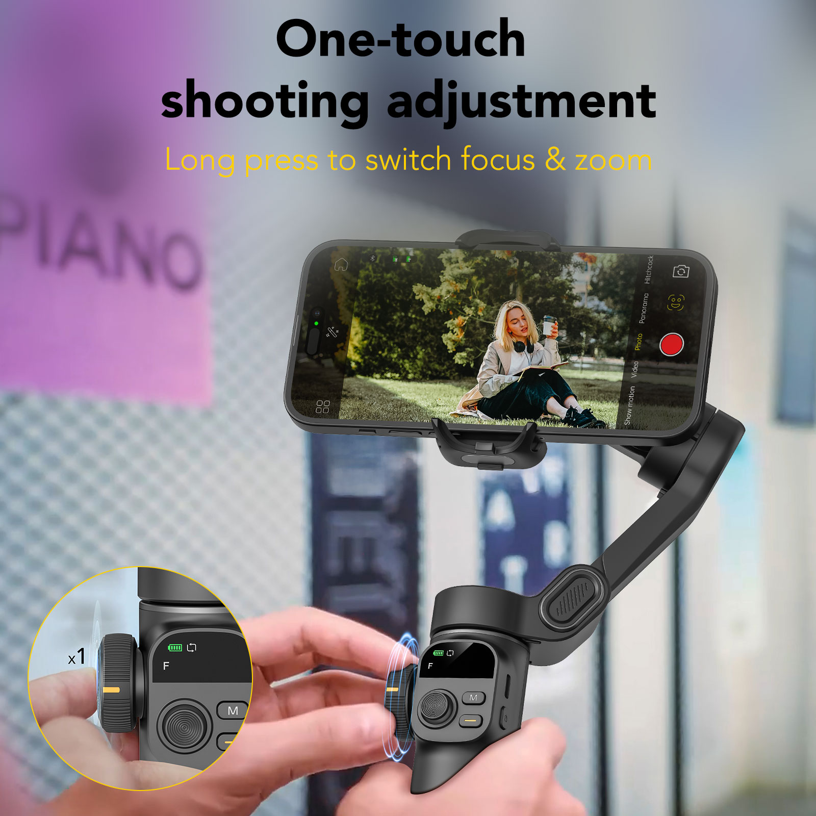 AOCHUAN Smart X2 Hitam Gimbal  - Gimbal Stabilizer For Phone 3 Axis ulasan dan harga