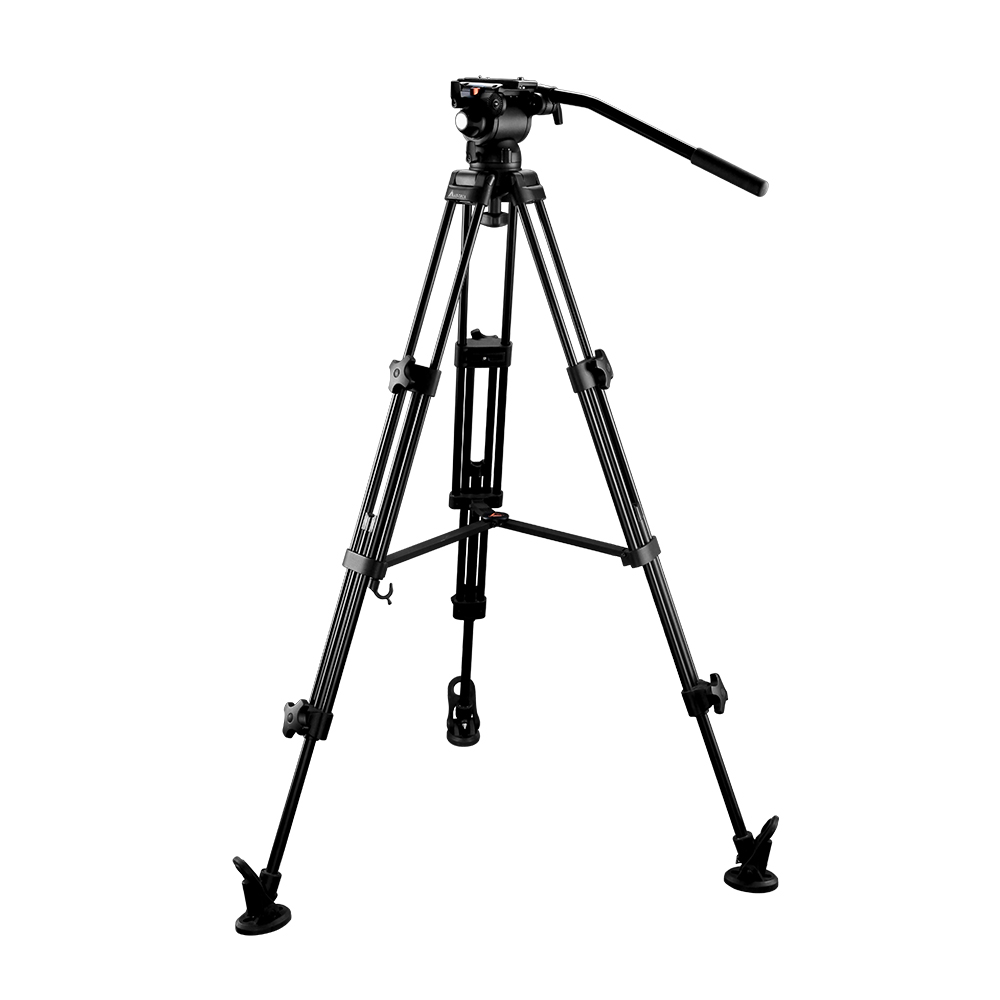 Tripod Aluminium Profesional E - Video Tripod Fluid Head 75Mm ulasan dan harga