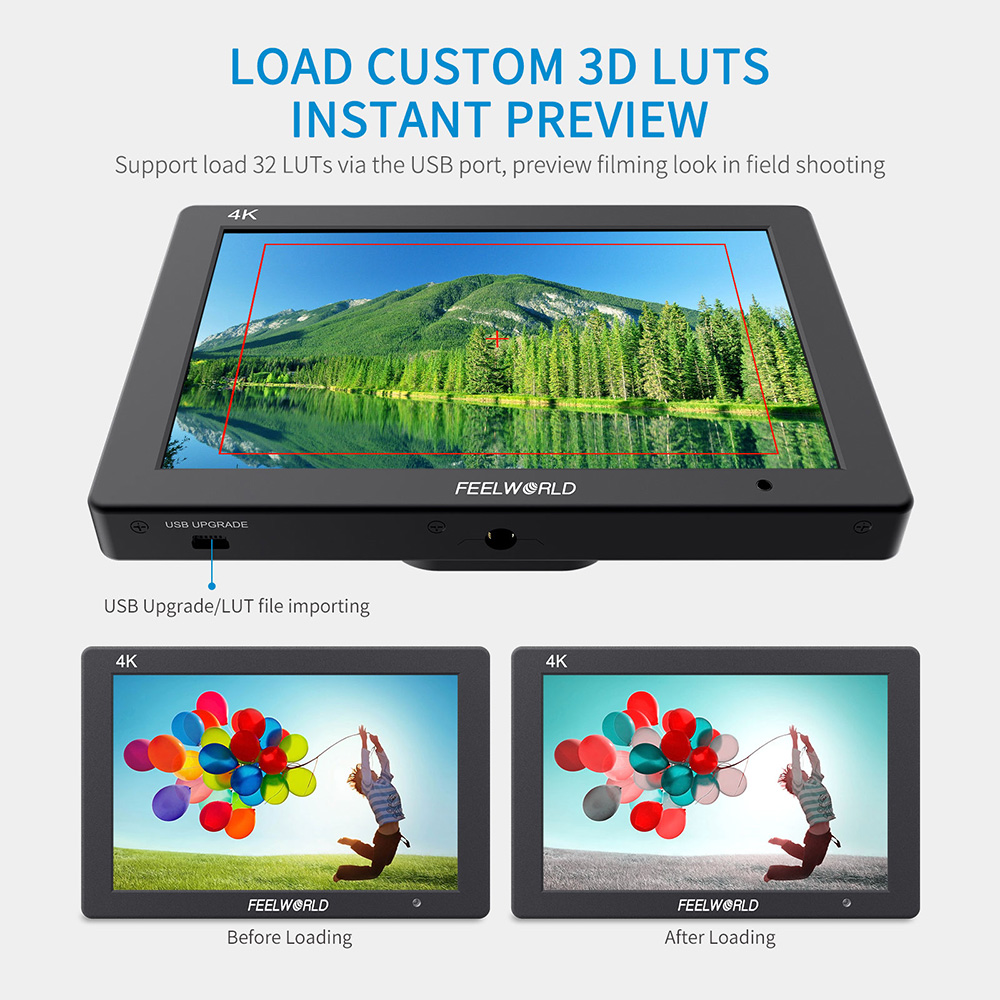 Feelworld Monitor DSLR T7 PLUS - Camera Monitor 7 Inch Hdmi 4K ulasan dan harga