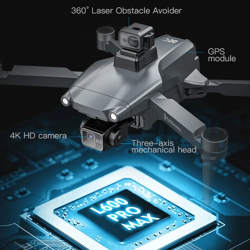 L600 PRO MAX Drone GPS profesi - Camera Gimbal Stabilizer 3 Axis Dslr ulasan dan harga