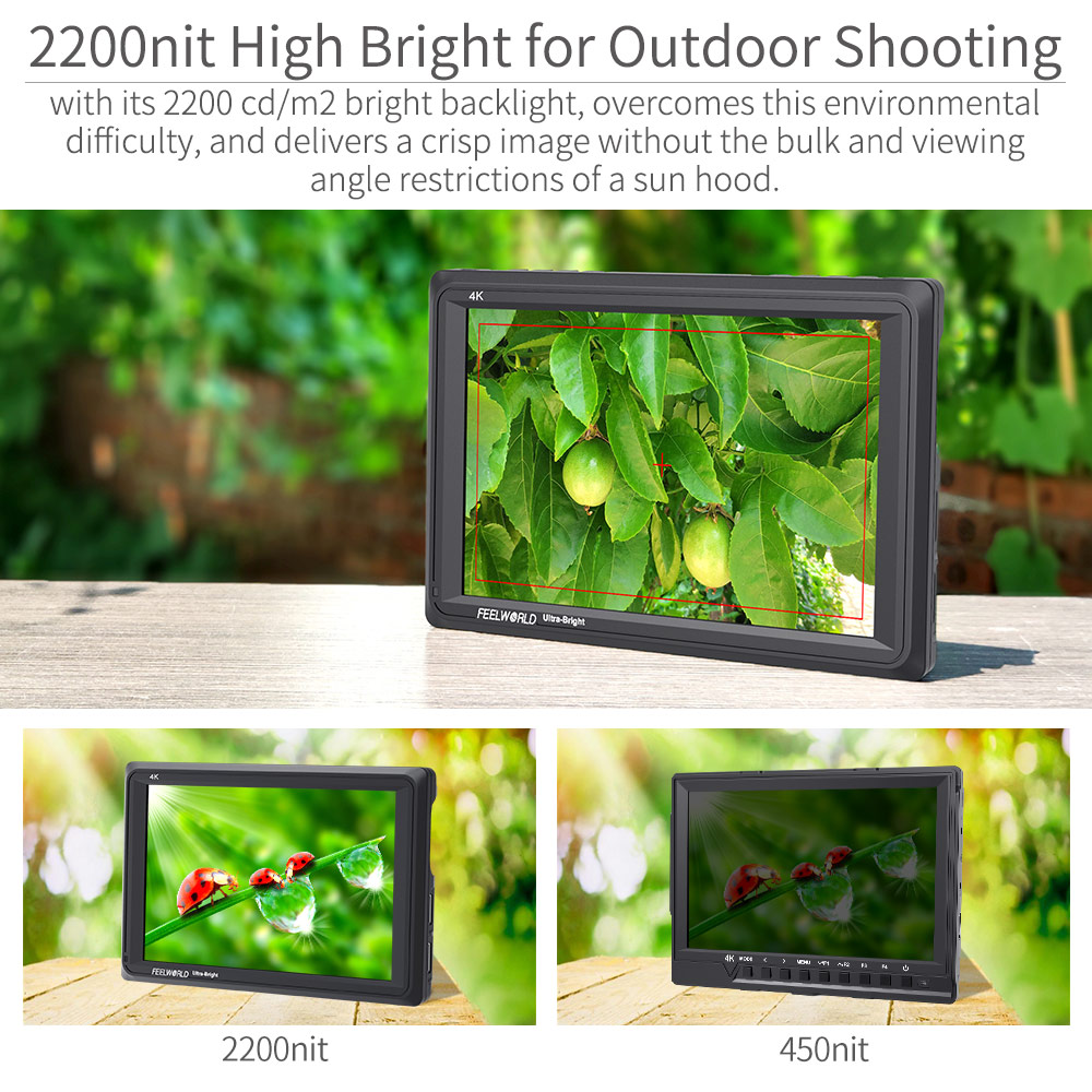 FEELWORLD FW279 Monitor Lapang - Camera Monitor 7 Inch Hdmi 4K ulasan dan harga