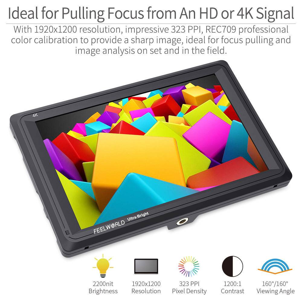 FEELWORLD FW279 Monitor Lapang - Camera Monitor 7 Inch Hdmi 4K ulasan dan harga