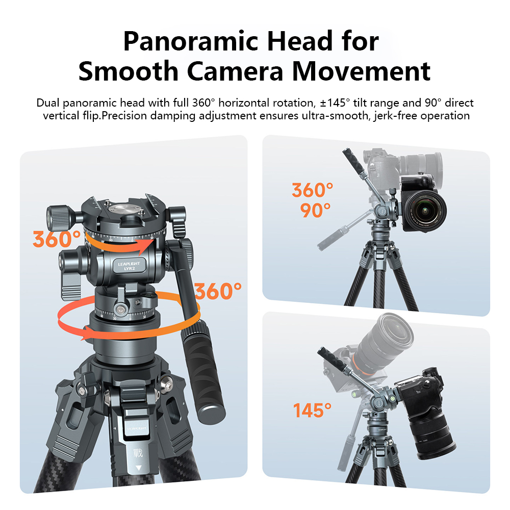Tripod Kamera Serat Karbon 1.7 - Video Head Tripod Carbon Fiber ulasan dan harga