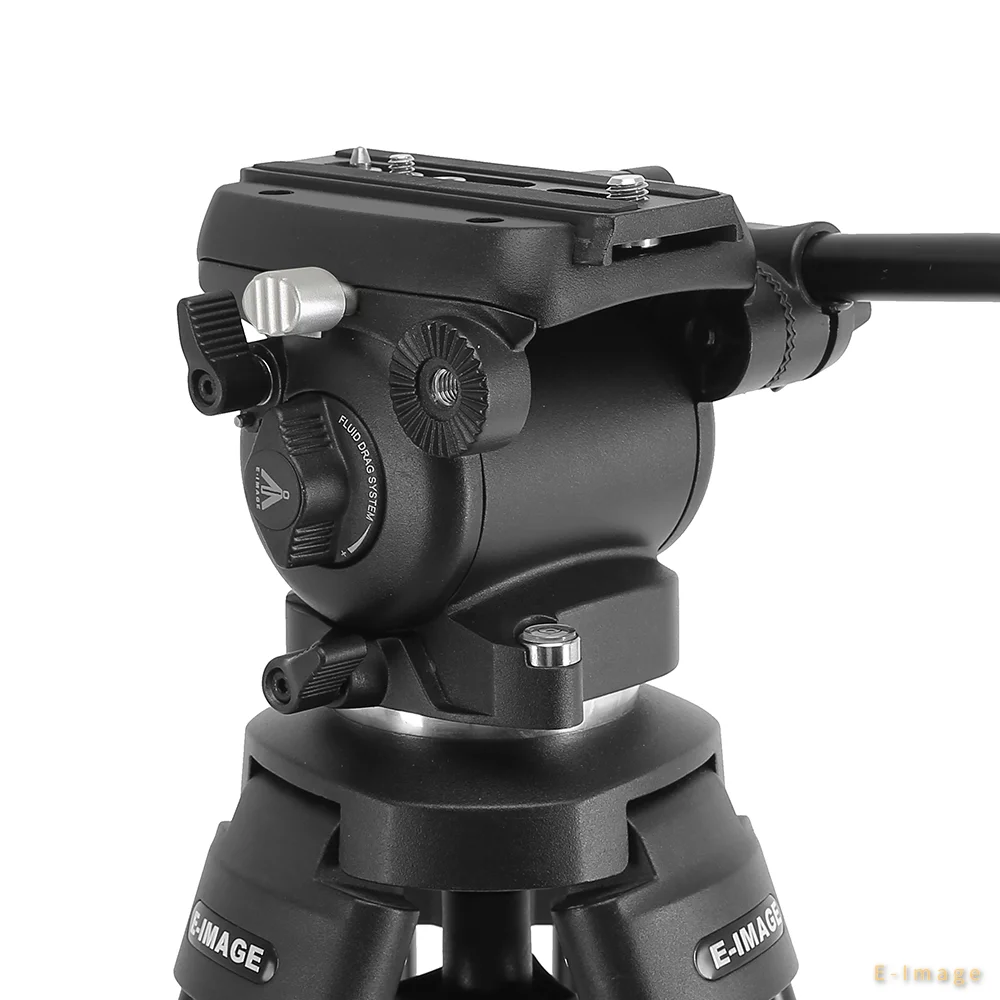 2026 E-IMAGE EK650 Profesional - Video Tripod Fluid Head 75Mm ulasan dan harga