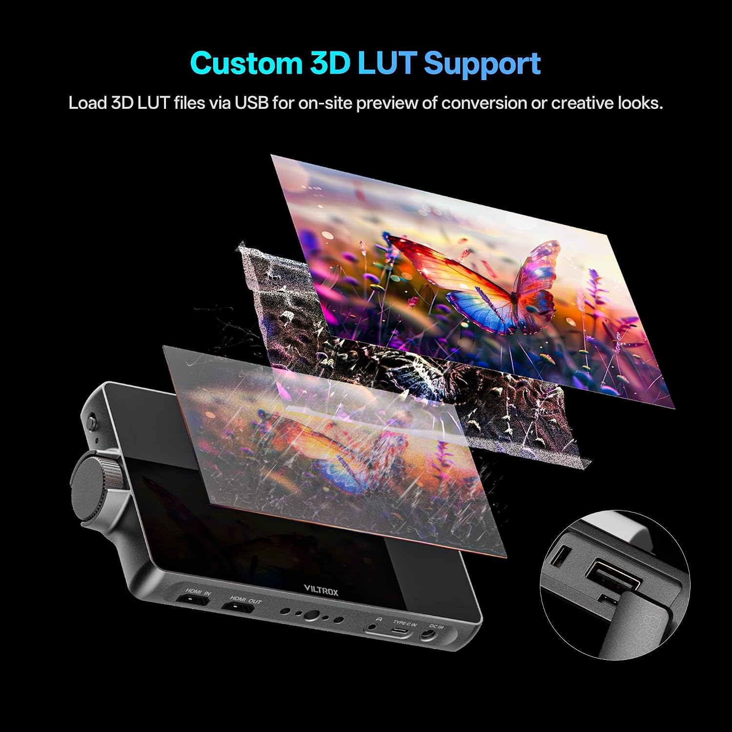 Monitor Kamera VILTROX DC-A1 7 - Camera Monitor 7 Inch Hdmi 4K ulasan dan harga