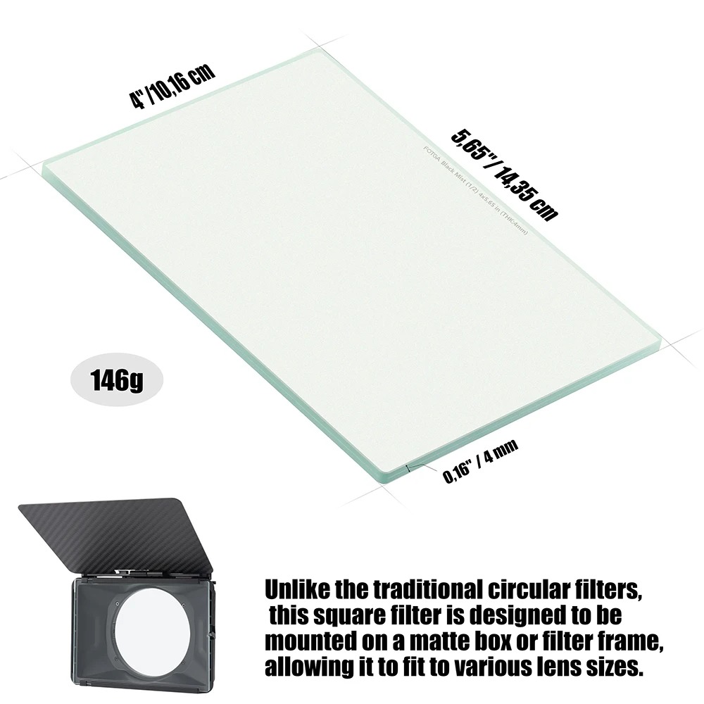 Filter Persegi FOTGA, Filter D - Matte Box 4X5.65 ulasan dan harga
