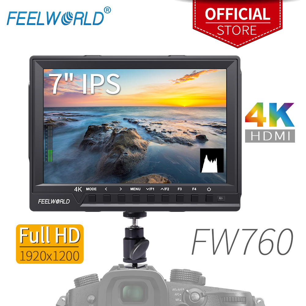 Feelworld FW760 7 Inch IPS Ful - Camera Monitor 7 Inch Hdmi 4K ulasan dan harga