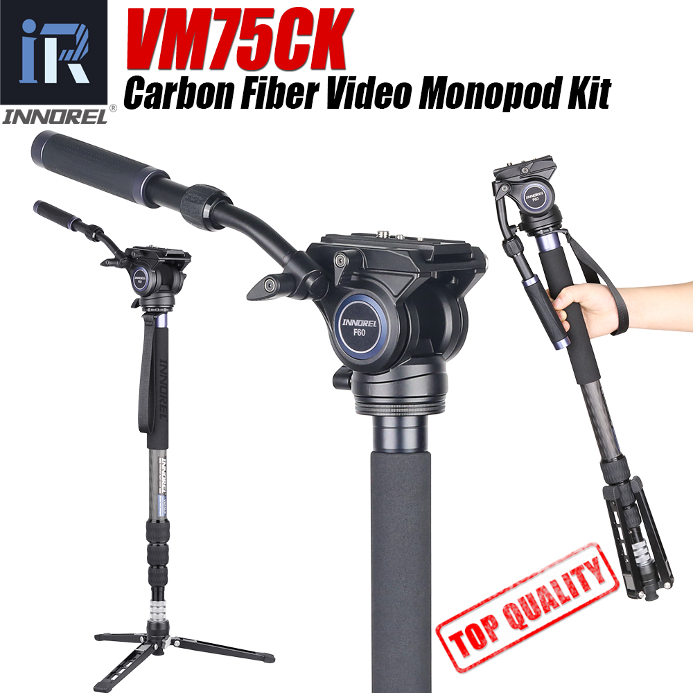 INNOREL VM75CK 10 Lapisan Sera - Video Head Tripod Carbon Fiber ulasan dan harga