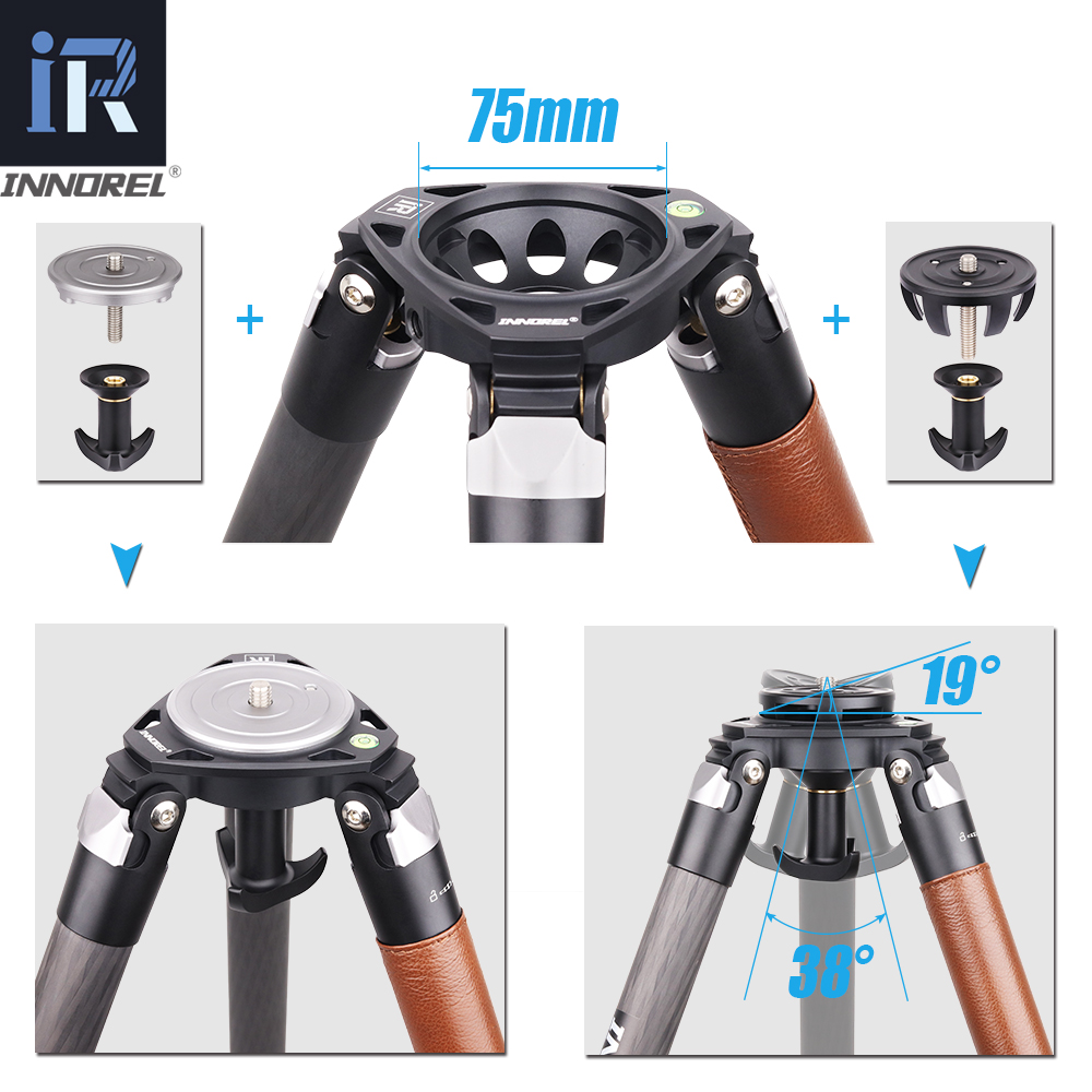 ST344C Tripod Monopod Serat Ka - Video Tripod Fluid Head 75Mm ulasan dan harga