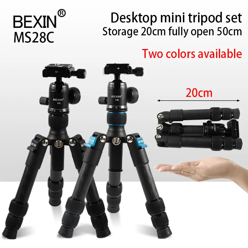 MS28C Mini Tripod Desktop Sera - Video Head Tripod Carbon Fiber ulasan dan harga
