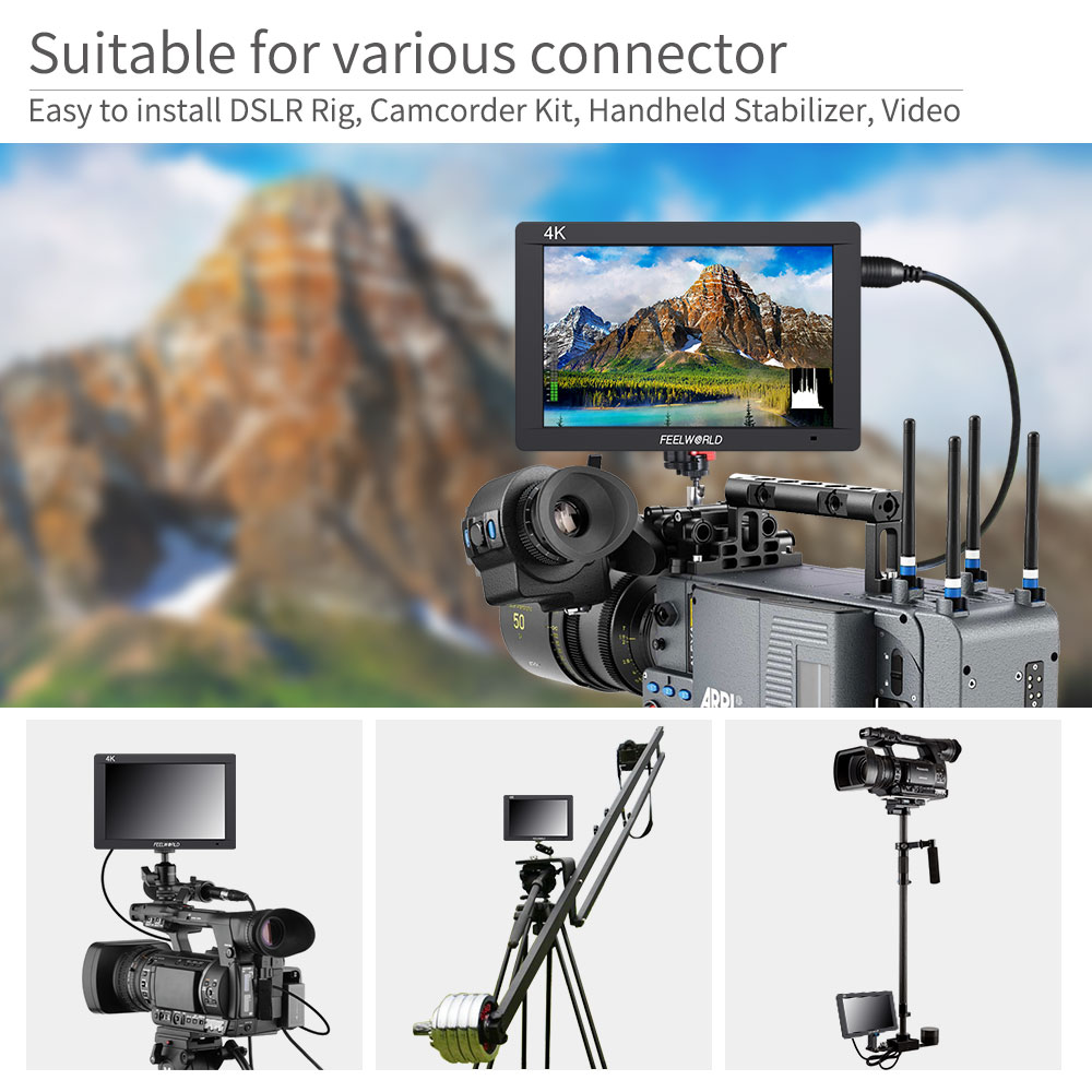 Feelworld FW703 Monitor 7 Inci - Camera Monitor 7 Inch Hdmi 4K ulasan dan harga